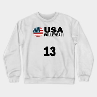 USA Volleyball #13 T-shirt Design Crewneck Sweatshirt